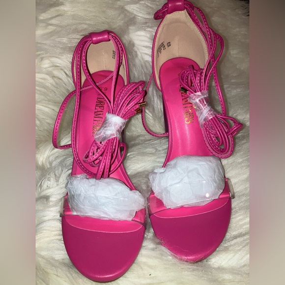 Lace Up Transparent Heel Sandal - Picture 9 of 11